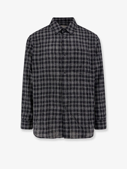 Wool blend shirt with check motif thumbnail