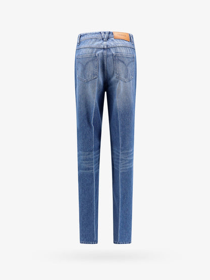 Cotton jeans with 95' medusa detail thumbnail