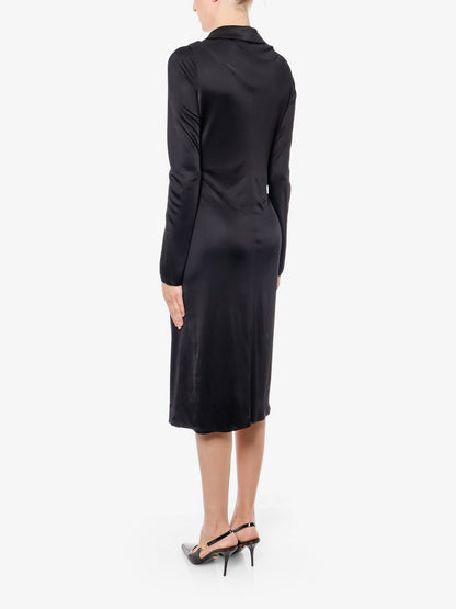 Abito in satin con safety pin thumbnail