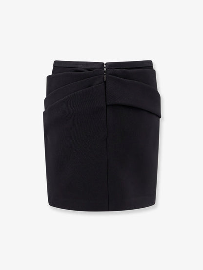 Responsible  wool mini skirt with medusa detail thumbnail