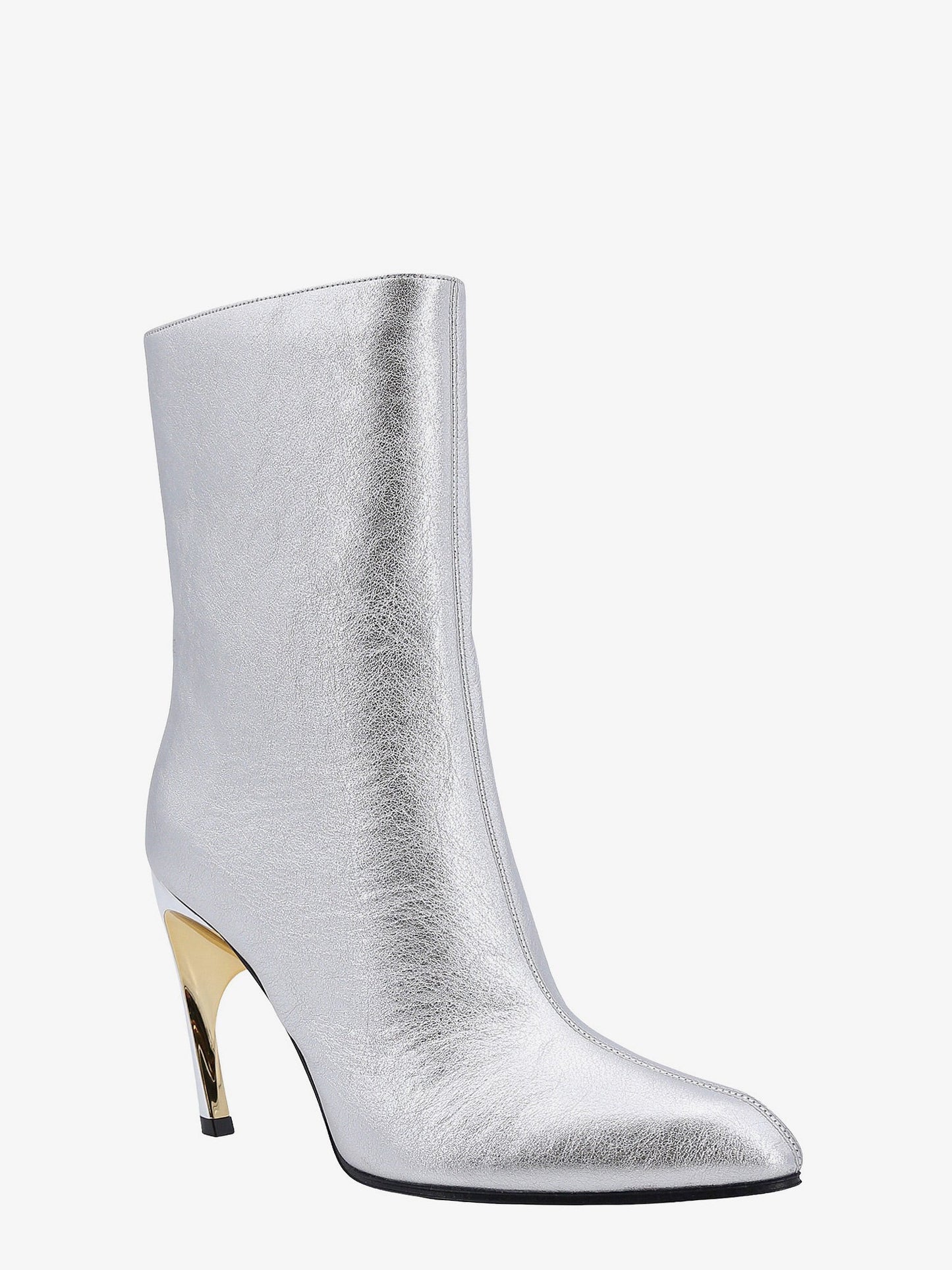 Stivaletti in pelle laminata