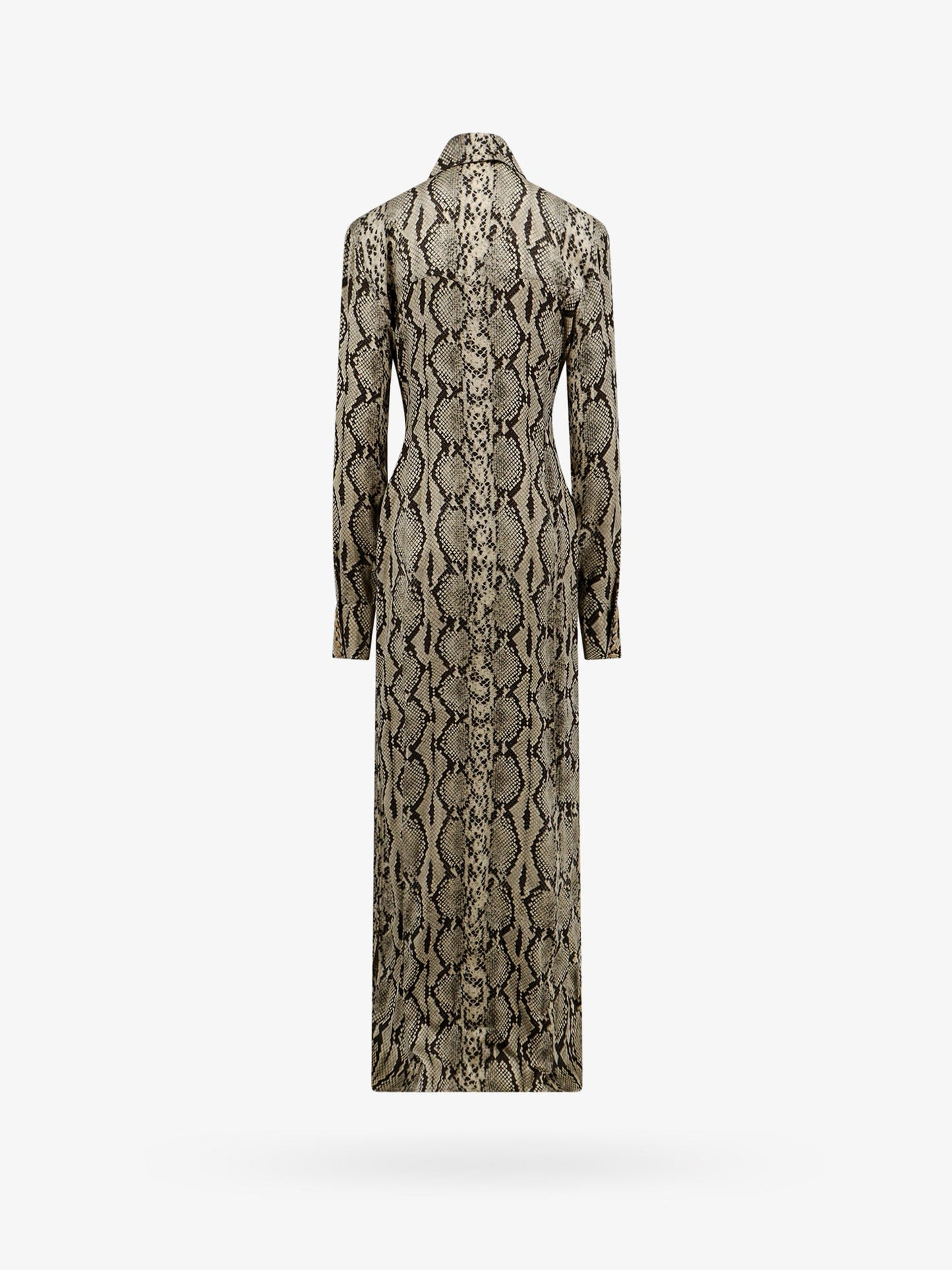 Viscose chemisier dress with python print