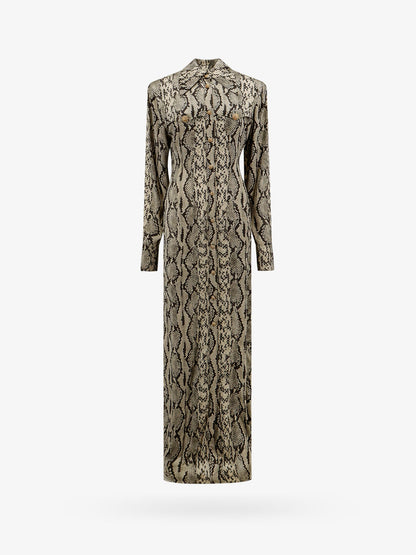 Viscose chemisier dress with python print thumbnail