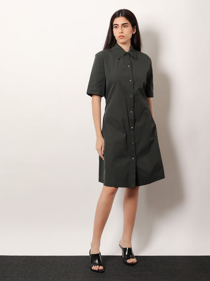 Cotton blend dress with ekd embroidery thumbnail