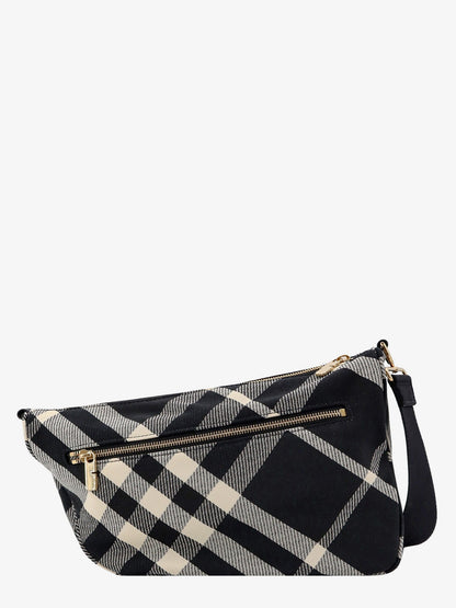 Fabric shoulder bag with burberry check motif thumbnail