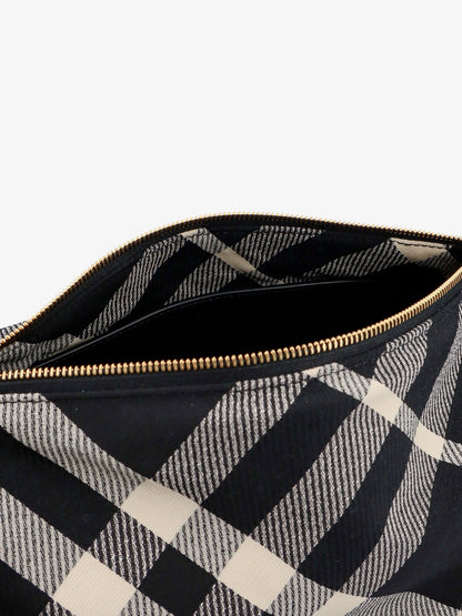 Fabric shoulder bag with burberry check motif thumbnail