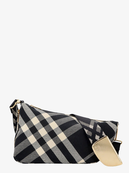 Fabric shoulder bag with burberry check motif thumbnail
