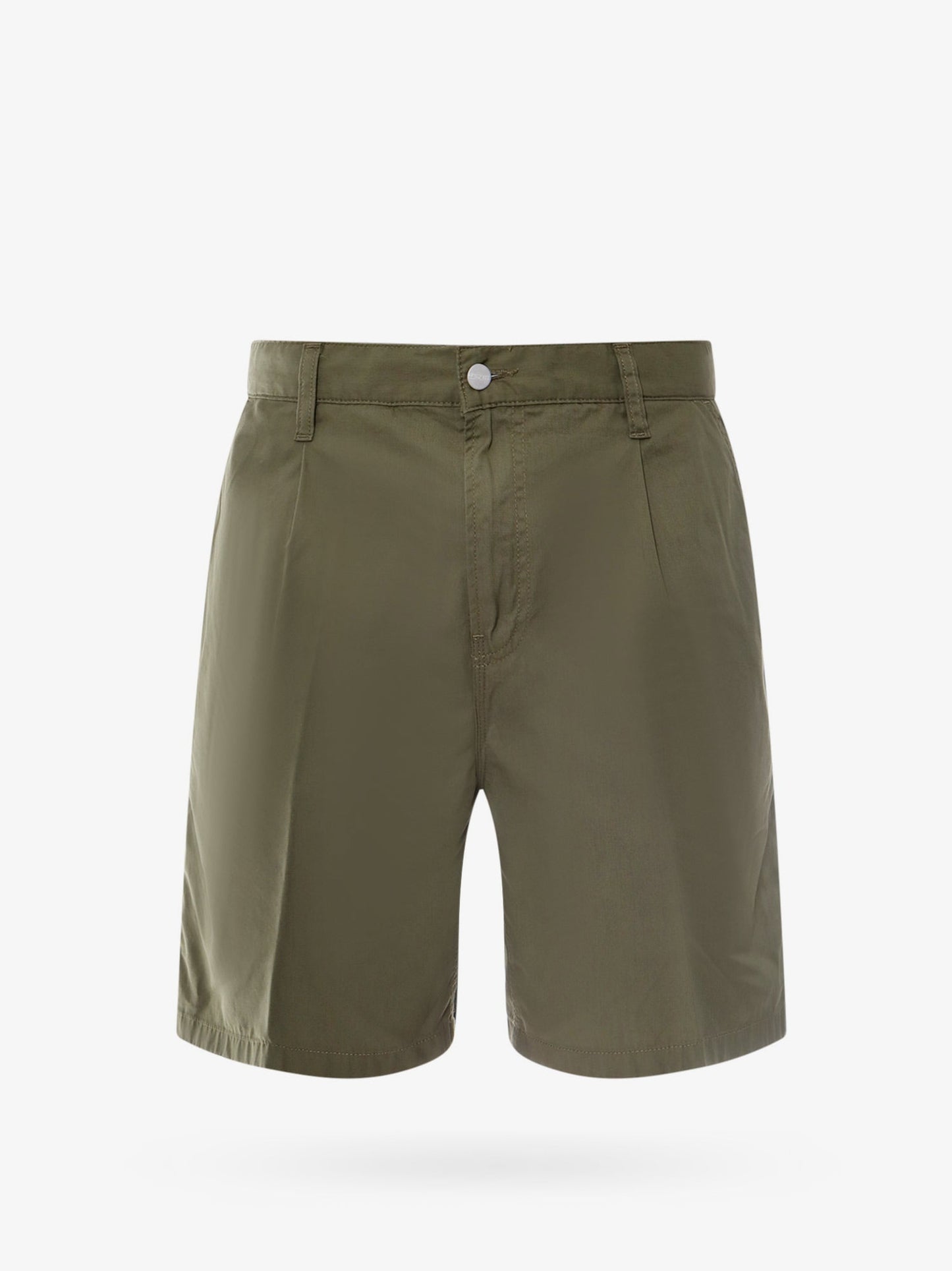 Cotton bermuda shorts with back logo patch