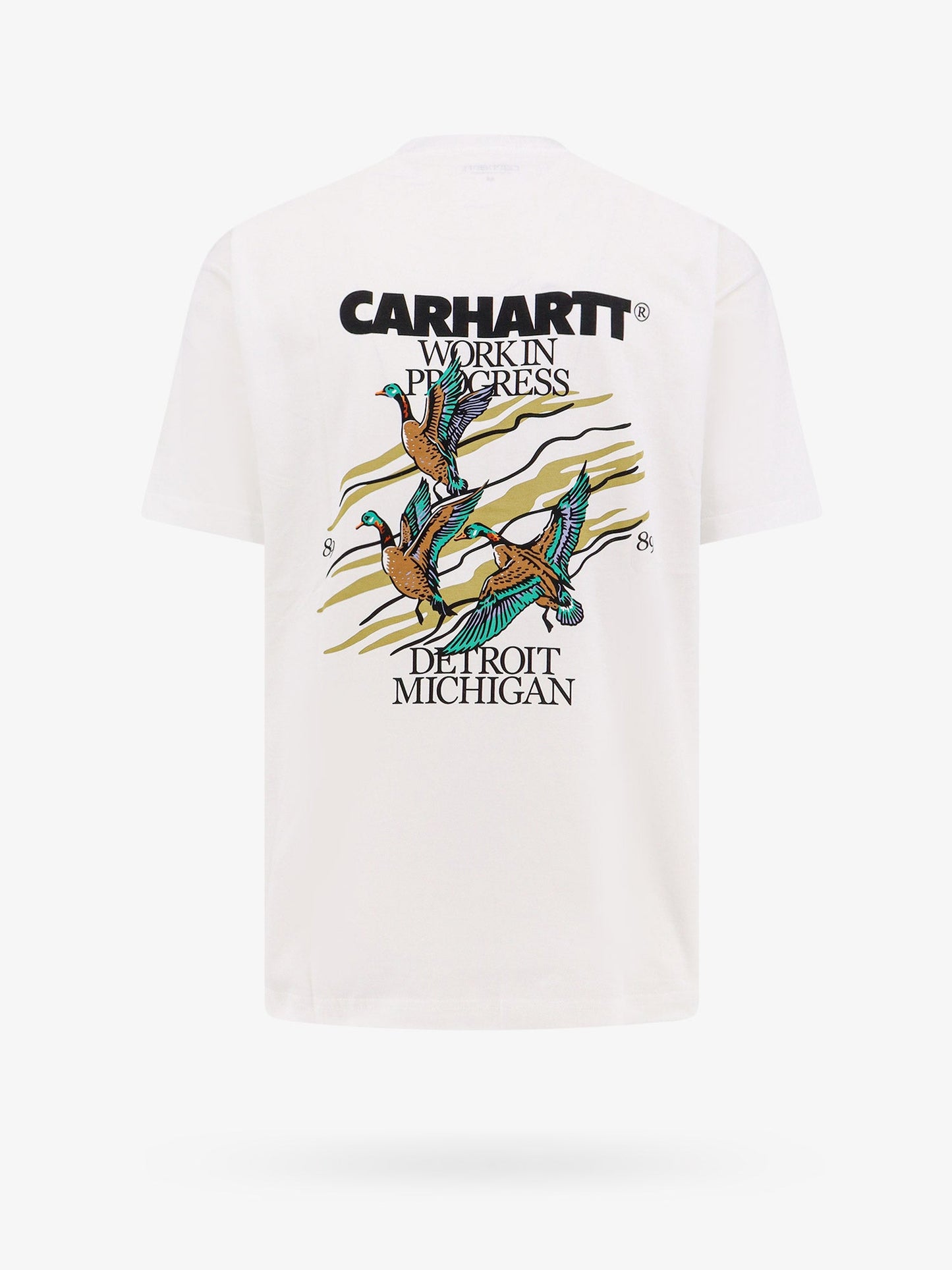 T-shirt in cotone organico con logo frontale