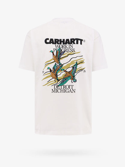 T-shirt in cotone organico con logo frontale thumbnail