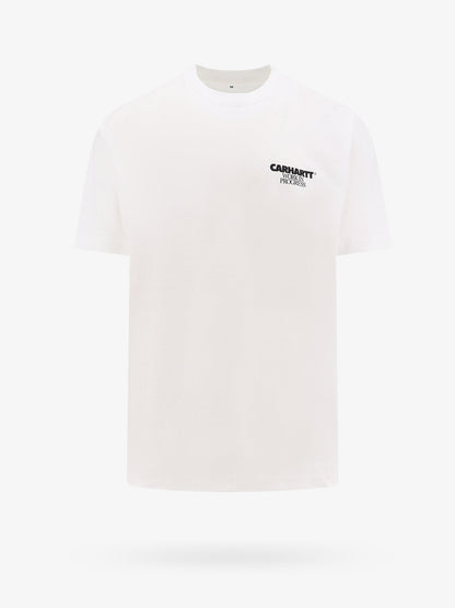T-shirt in cotone organico con logo frontale thumbnail
