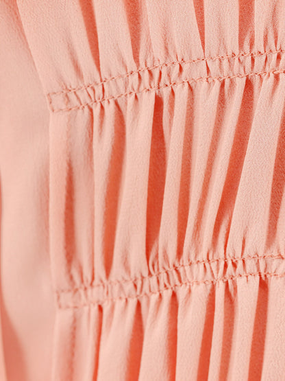 Abito in seta con drappeggio frontale thumbnail