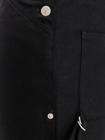 Stretch cotton bermuda shorts with embroidered logo thumbnail