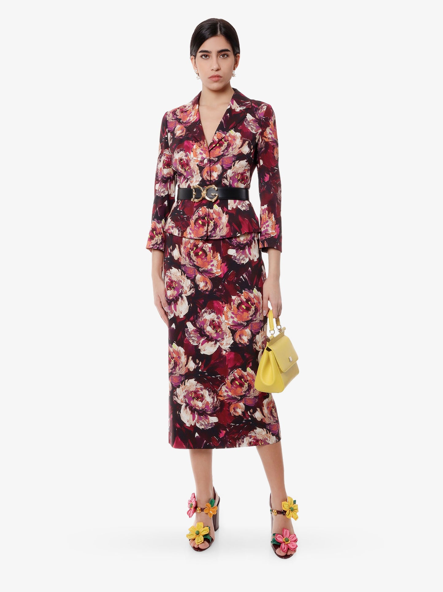 Cady  blazer with peonie flower print