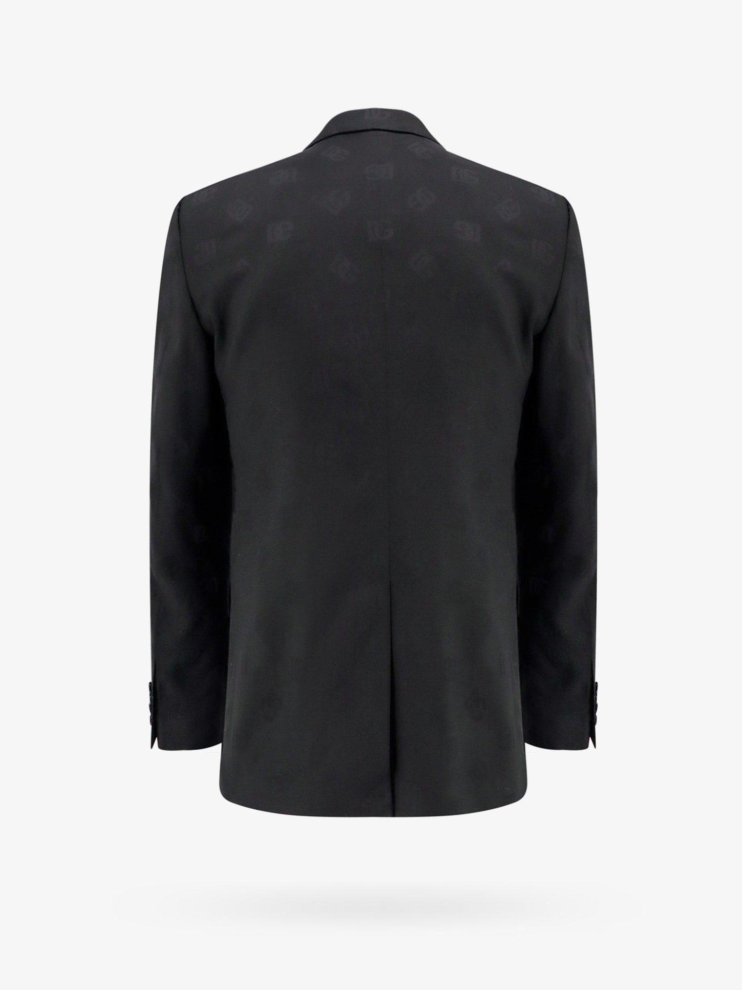 Wool blazer with all-over monogram