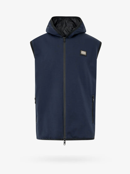Sleeveless jacket with hood thumbnail