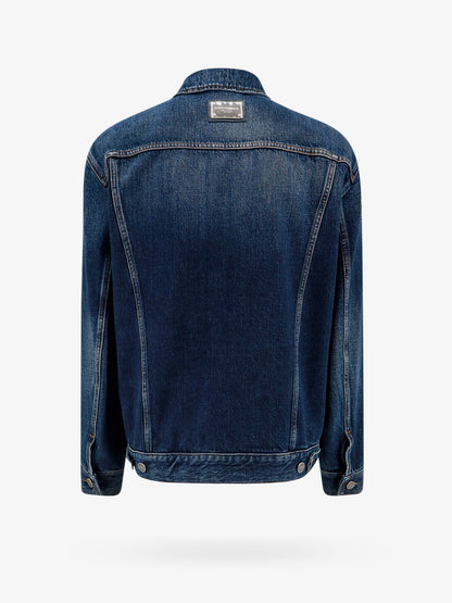 Denim jacket with logoed label thumbnail