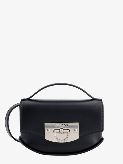 Leather handbag with engraved logo thumbnail