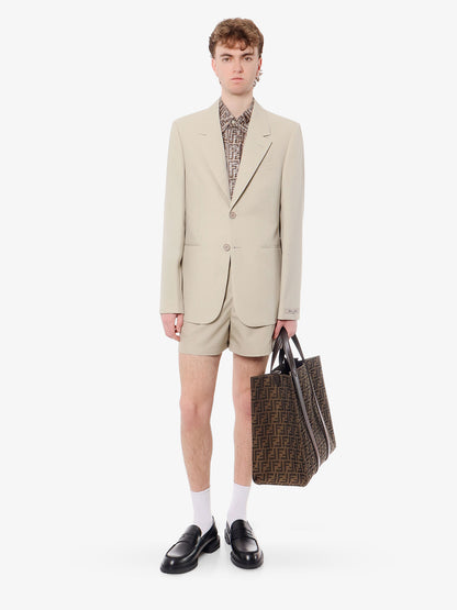 Wool shorts with 'made in fendi' label thumbnail