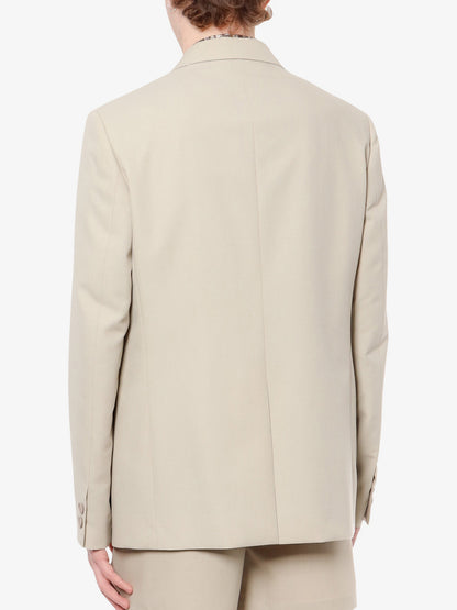 Virgin wool blazer with logoed buttons thumbnail