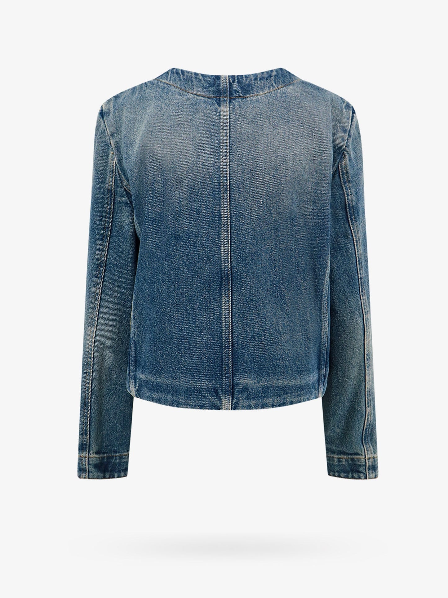 Denim jacket with metal 4g chain