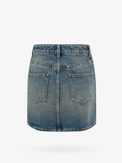 Denim skirt with 4g chain thumbnail