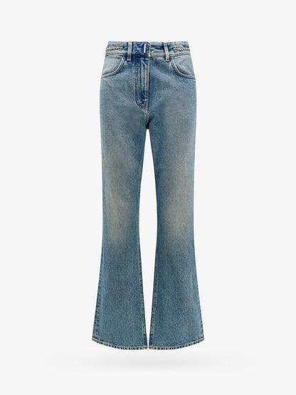 Cotton boot cut jeans with 4g chain thumbnail