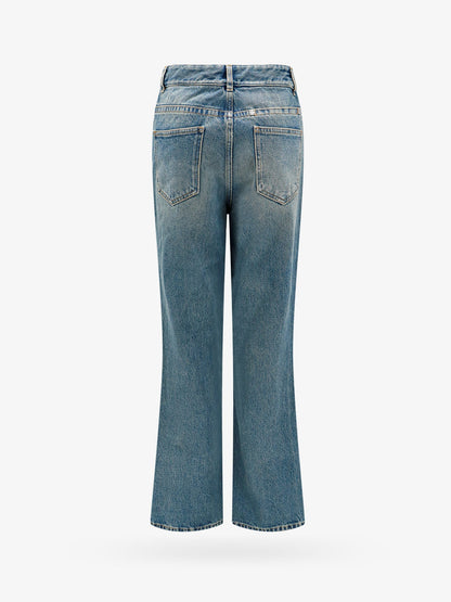 Cotton boot cut jeans with 4g chain thumbnail