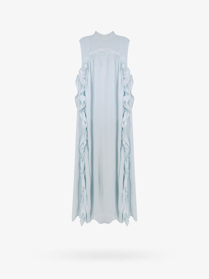 Viscose dress with lateral rouches thumbnail