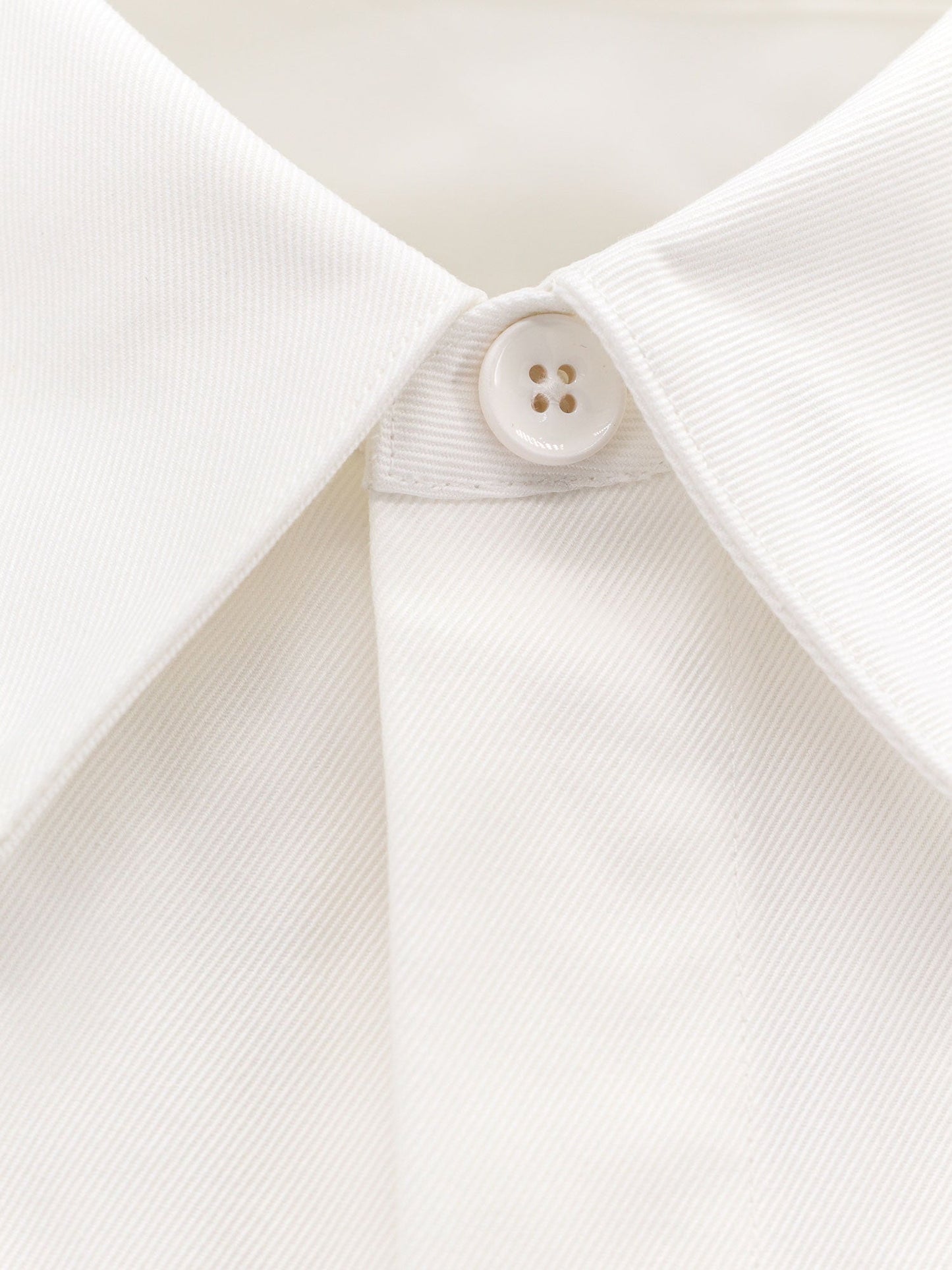 Cotton shirt with side white band
