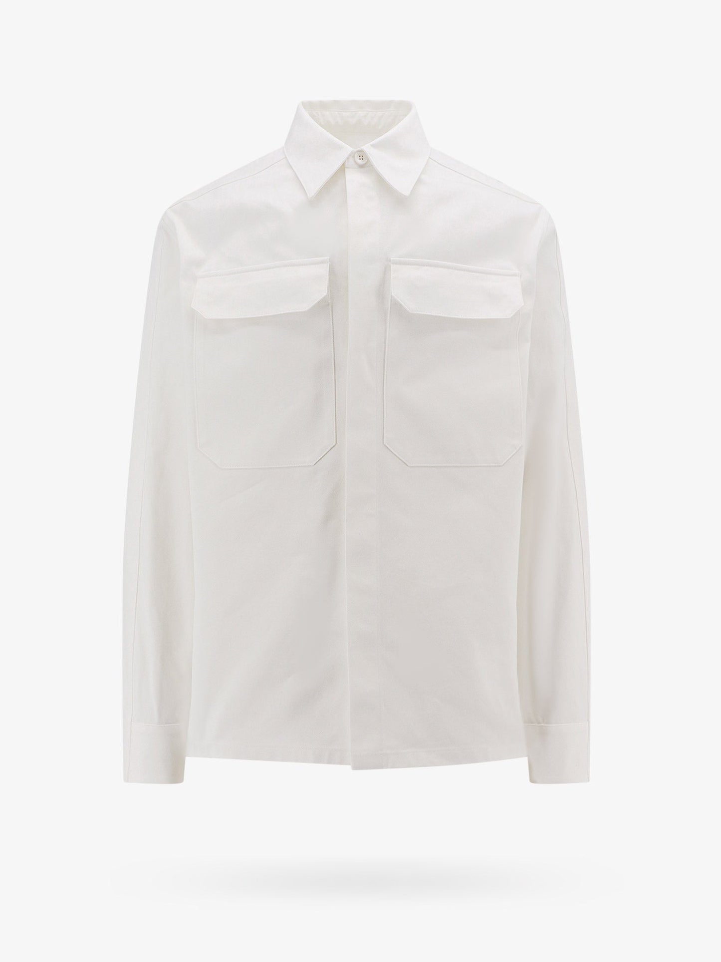 Cotton shirt with side white band