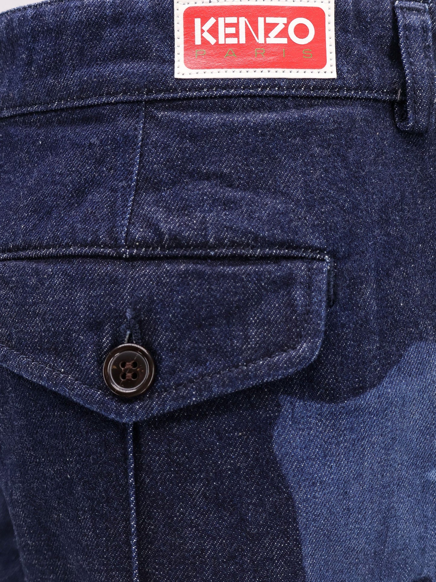 Tailored jeans with kenzo rose print