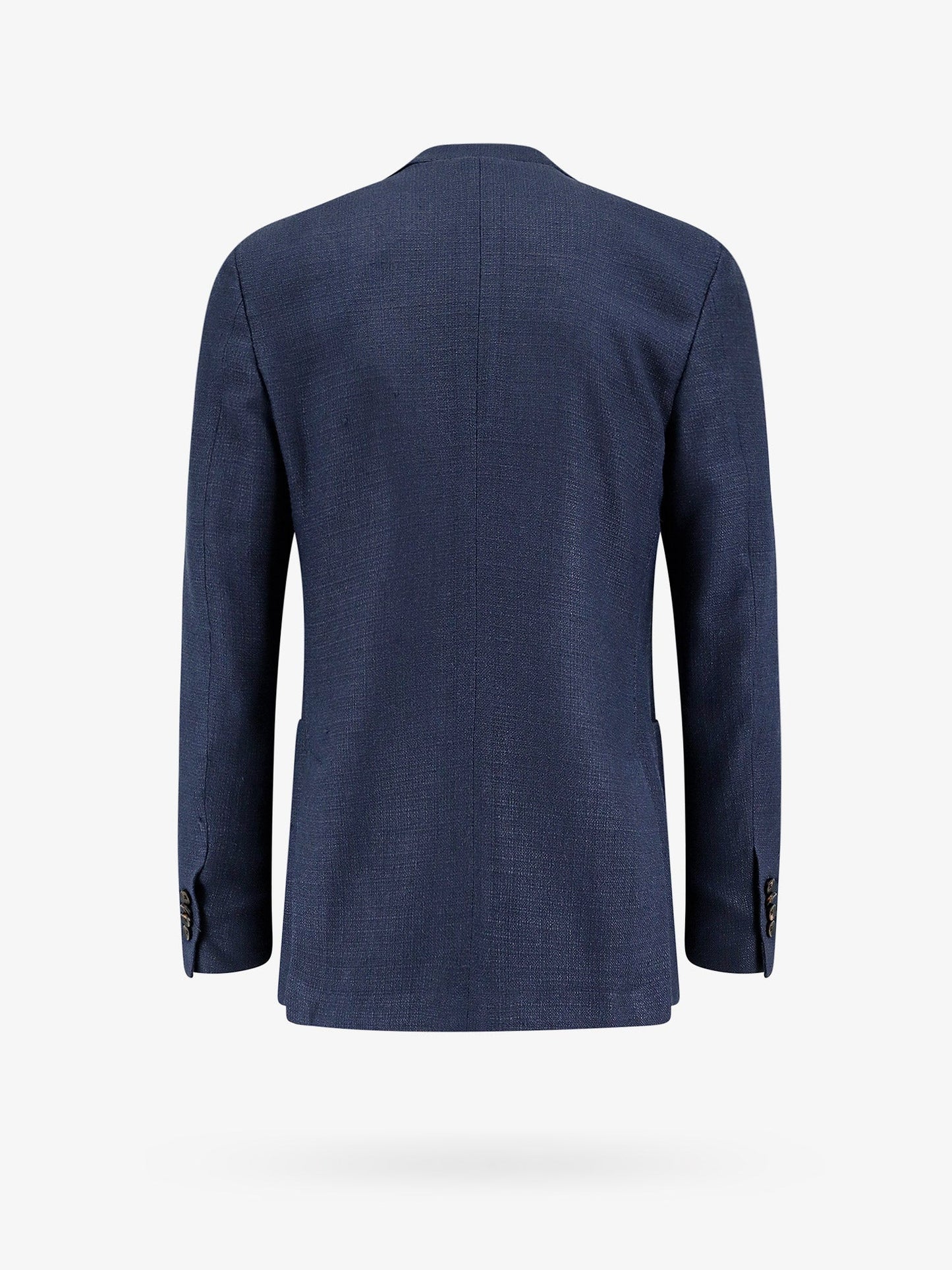 Double-breasted silk blazer