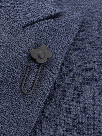 Double-breasted silk blazer thumbnail