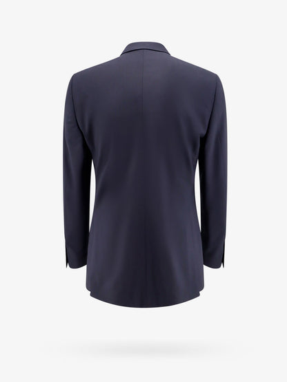 Stretch wool suit with satin profiles thumbnail