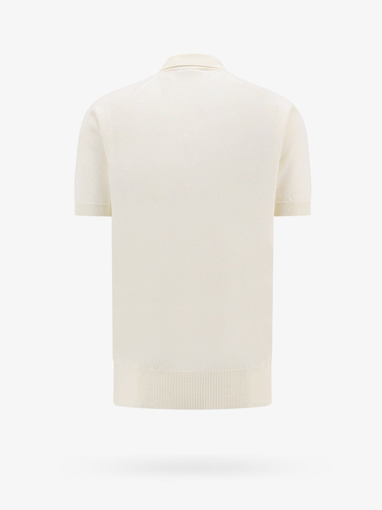 Cotton and viscose polo shirt