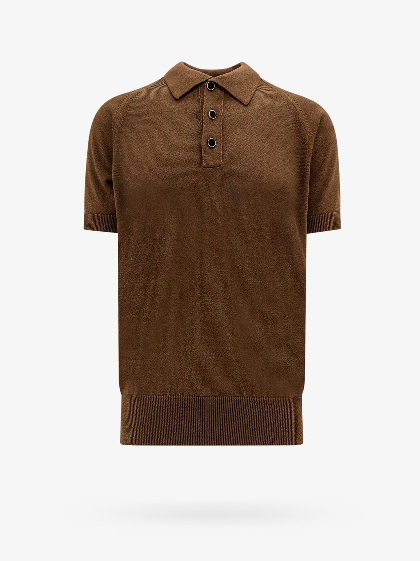 Cotton and viscose polo shirt