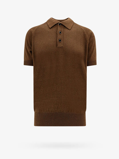 Cotton and viscose polo shirt thumbnail