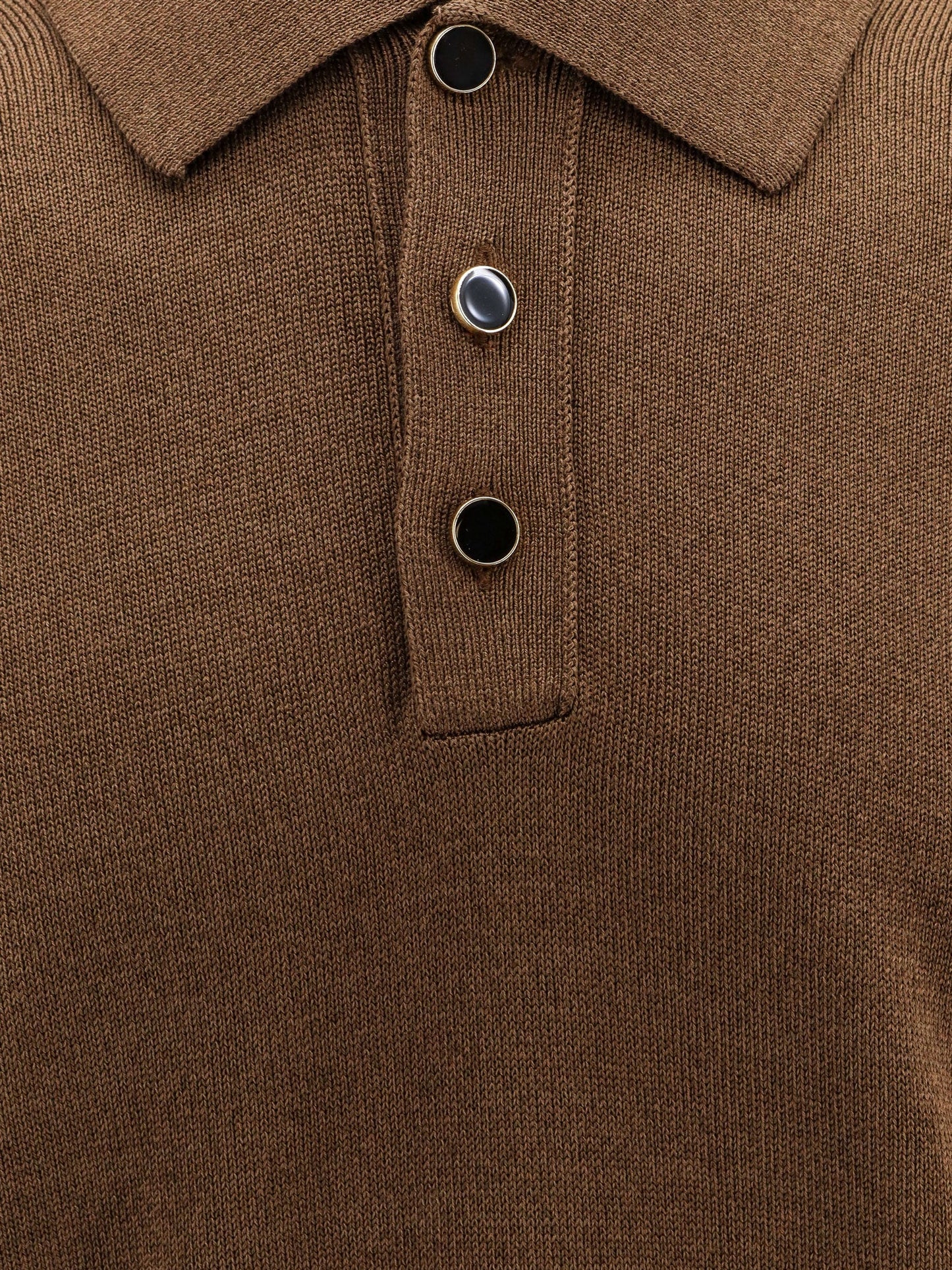 Cotton and viscose polo shirt