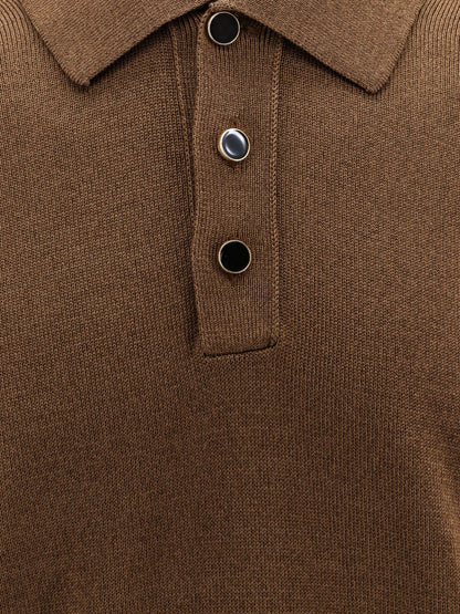 Cotton and viscose polo shirt thumbnail