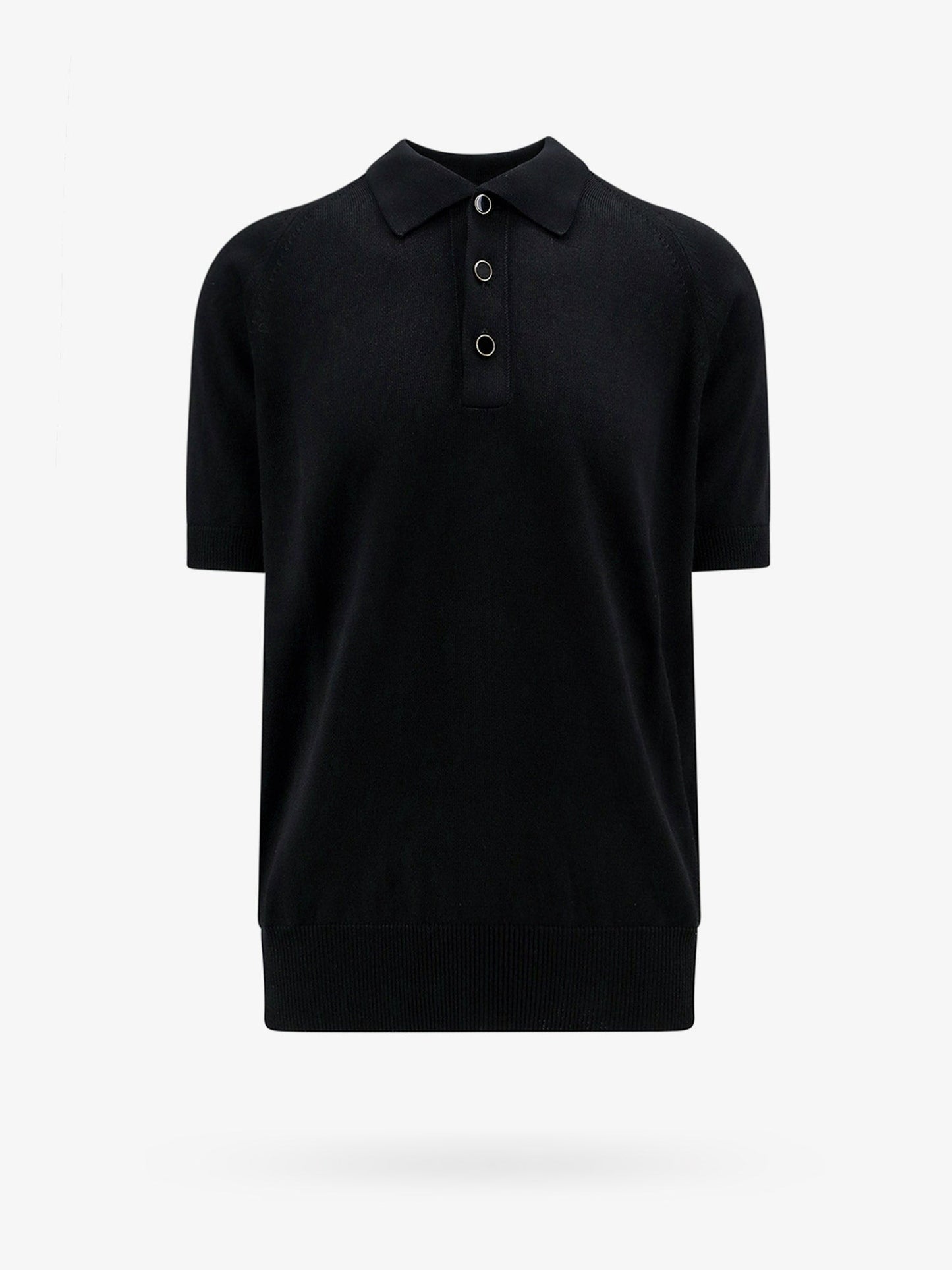 Cotton and viscose polo shirt