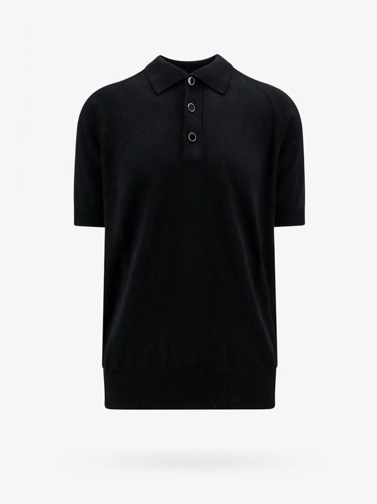 Cotton and viscose polo shirt