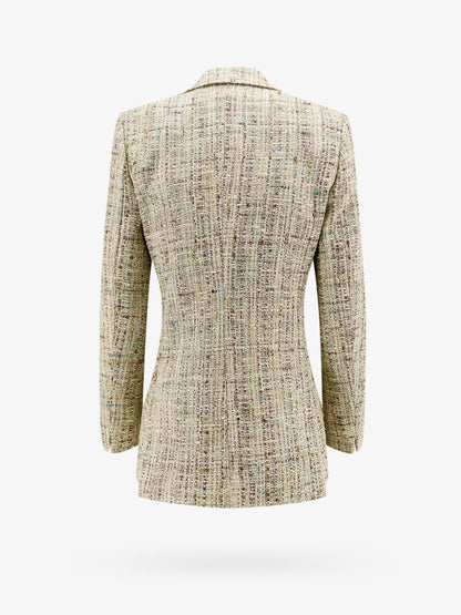 Double-breasted blazer with lurex effect thumbnail