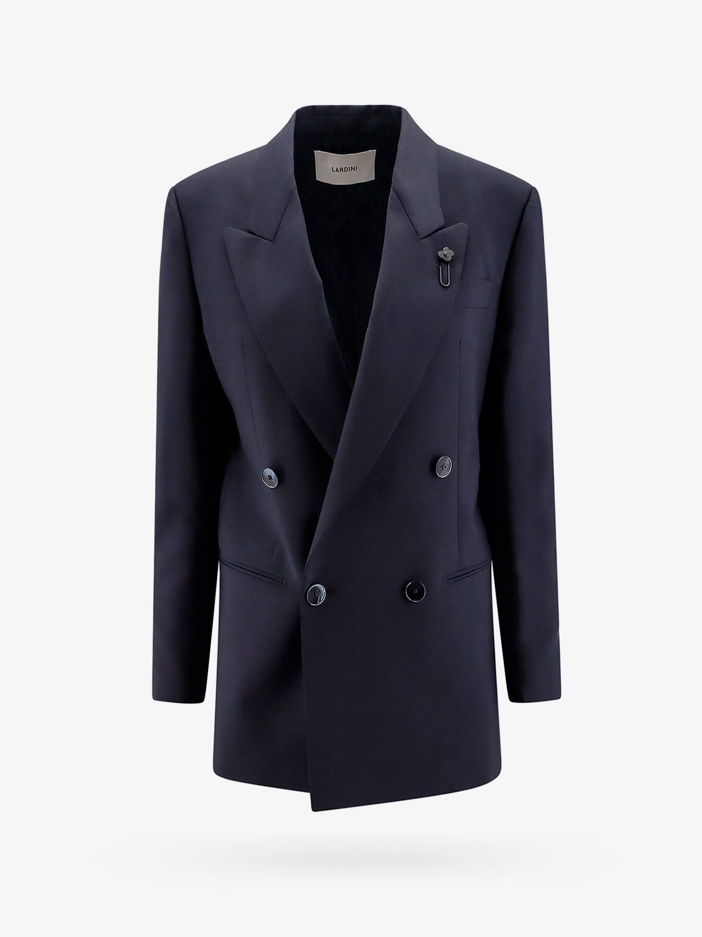 Wool blazer wirth iconic brooch