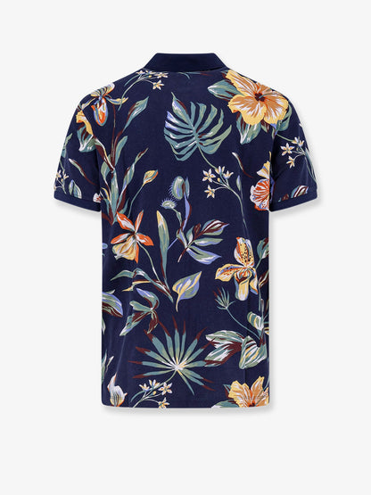 Housemark printed cotton polo shirt thumbnail