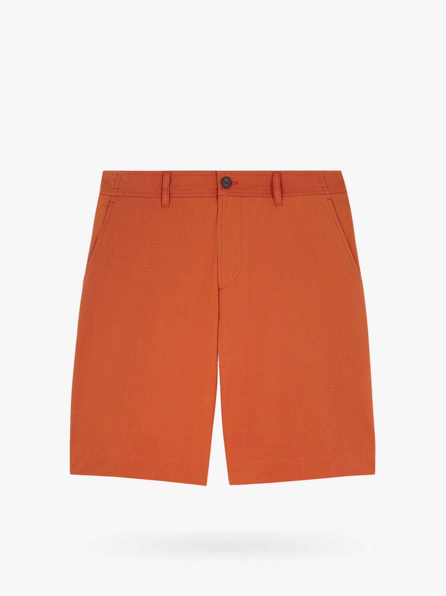 Cotton bermuda shorts with back logoed label