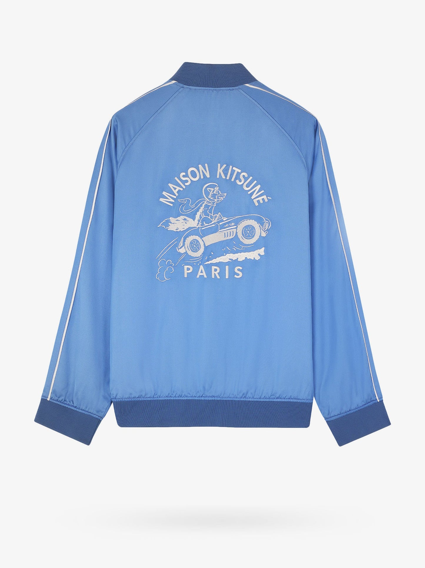 Viscose jacket with logo embroidery