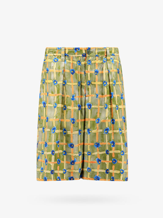 Multicolor silk bermuda shorts