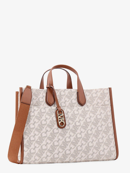 Gigi covered canvas handbag with empire logo print thumbnail