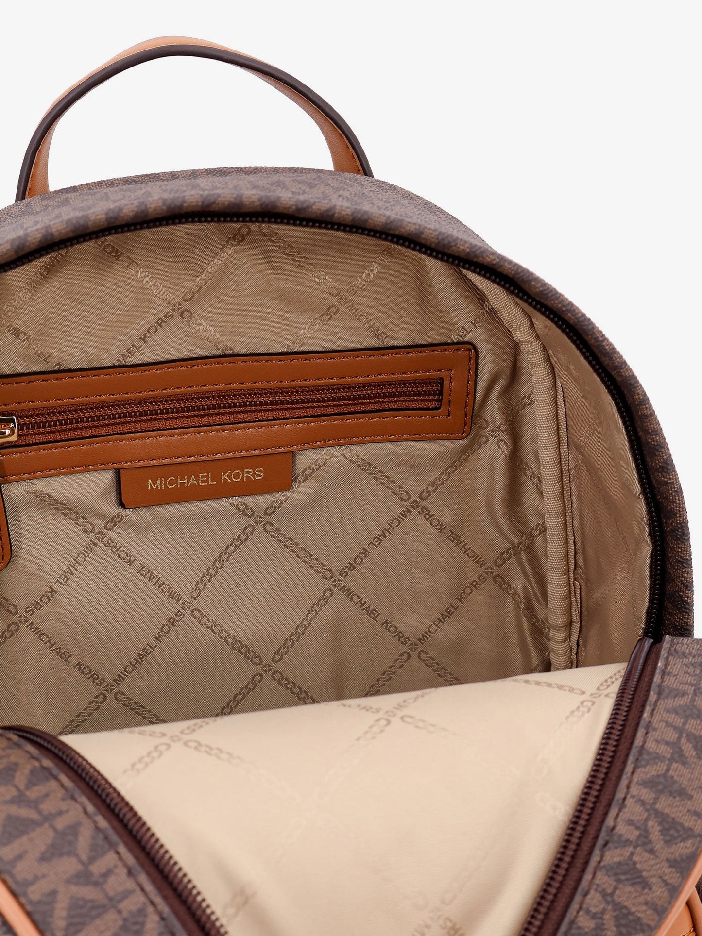 Bex coated canvas backpack with frontal logo patch